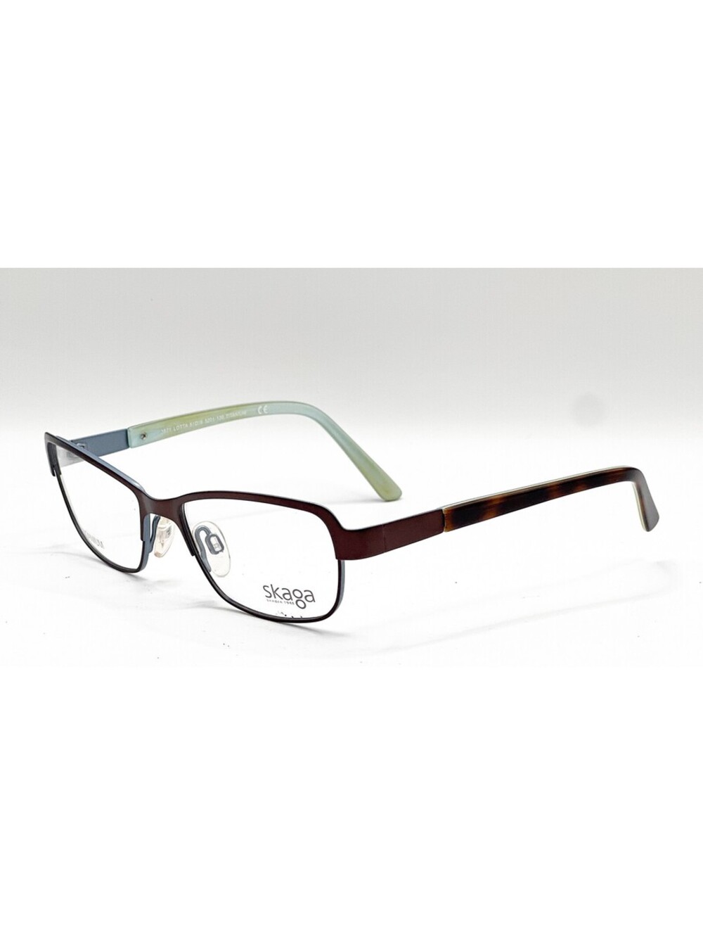 Skaga 3871 Lotta 5201 Brown Full Rim Authentic Eyeglass Frames 51-16